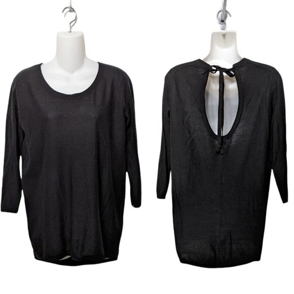 Aritzia T. BABATON Silk Cashmere Scoop Tie Back Sweater XS - Picture 8 of 8
